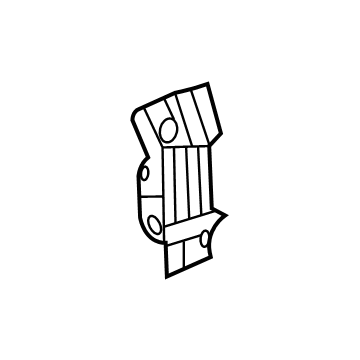 GM 94523101 Inner Rail Inner Reinforcement 94523101 GM Inner Rail Inner Reinforcement Illustration 1 of 1