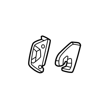 GM 42783284 Bracket, Rear Seat Center Armrest 42783284 GM Bracket, Rear Seat Center Armrest Illustration 1 of 1
