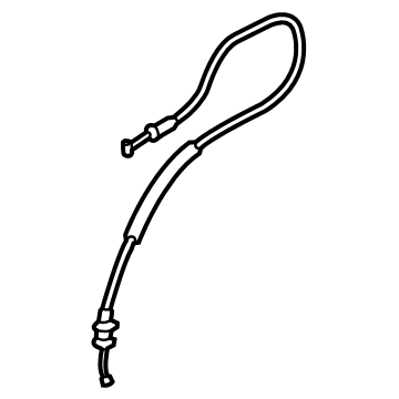 GM 84251623 Lock Cable, Front Passenger Side 84251623 GM Lock Cable, Front Passenger Side Illustration 1 of 1