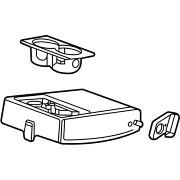GM 26423989 Armrest, Rear Seat Center Armrest 26423989 GM Armrest, Rear Seat Center Armrest Illustration 1 of 1