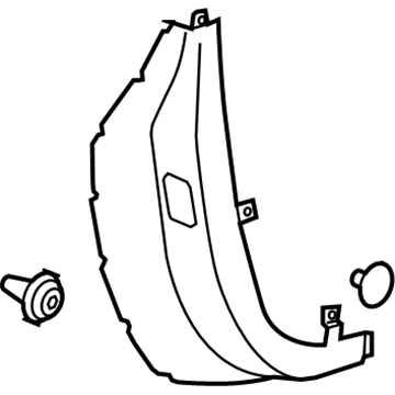22939720 GM Rear Cover, Front Passenger Side Illustration 1 of 1