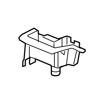 GM 84202009 Compartment Box, Black, Rear 84202009 GM Compartment Box, Black, Rear Illustration 1 of 1