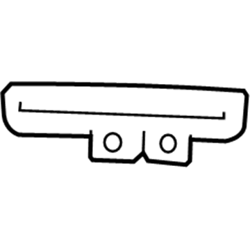 15827960 GM Belt & Retractor Bezel, Driver Side Illustration 1 of 1