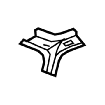 15266692 GM Windshield Pillar Reinforcement, Upper Passenger Side Illustration 1 of 1