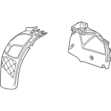 22970859 GM Fender Liner, Front Inner Driver Side Illustration 1 of 1