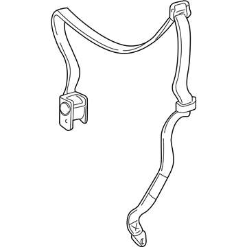 88898926 GM Lap & Shoulder Belt, Passenger Side Illustration 1 of 1