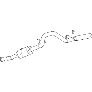 GM 87858134 Muffler & Pipe 87858134 GM Muffler & Pipe Illustration 1 of 1