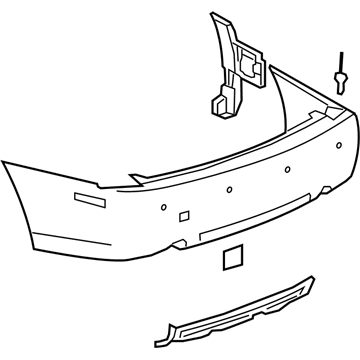 Cadillac Bumper Cover - 19180574