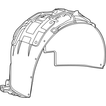 GM 87863493 Fender Liner, Front Inner Driver Side 87863493 GM Fender Liner, Front Inner Driver Side Illustration 1 of 1