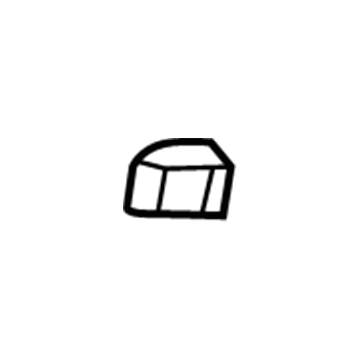 GM 13416751 Door Weatherstrip Upper Insulator, Front Inner Driver Side 13416751 GM Door Weatherstrip Upper Insulator, Front Inner Driver Side Illustration 1 of 1
