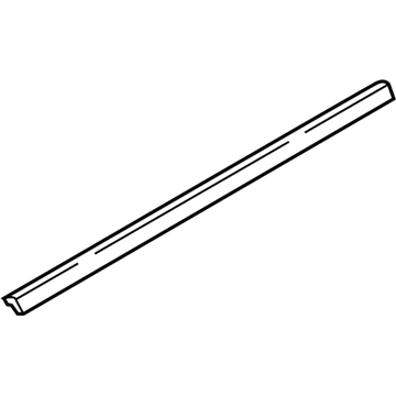 GM 13402210 Belt Molding, Front Driver Side 13402210 GM Belt Molding, Front Driver Side Illustration 1 of 1