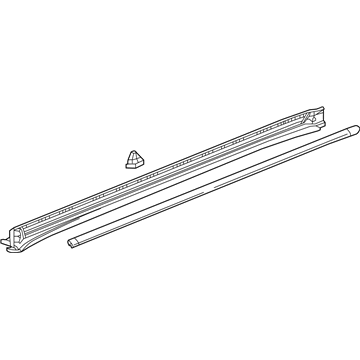 GM 22900542 Rocker Molding, Driver Side 22900542 GM Rocker Molding, Driver Side Illustration 1 of 1