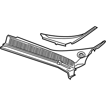 GM 84228706 Cowl Grille, Driver Side 84228706 GM Cowl Grille, Driver Side Illustration 1 of 1