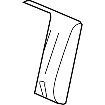 GM 19127674 Seat Back Pad, Rear Driver Side 19127674 GM Seat Back Pad, Rear Driver Side Illustration 1 of 1