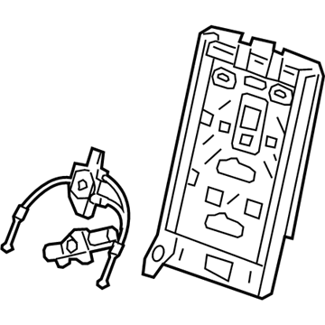 84954285 GM Seat Back Frame, Driver Side Illustration 1 of 1