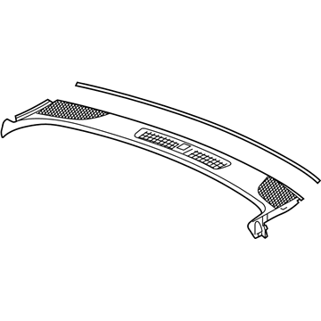 GM 84389943 Defroster Panel, Black 84389943 GM Defroster Panel, Black Illustration 1 of 1
