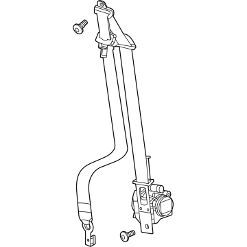 GM 84815191 Lap & Shoulder Belt, Jet Black, Driver Side 84815191 GM Lap & Shoulder Belt, Jet Black, Driver Side Illustration 1 of 1