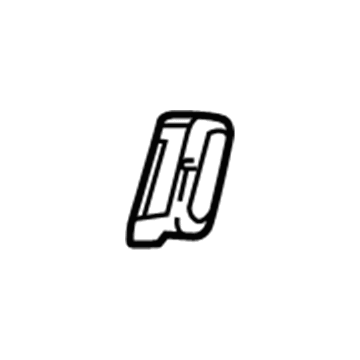GM 23437383 Seat Belt Guide, Jet Black, Passenger Side 23437383 GM Seat Belt Guide, Jet Black, Passenger Side Illustration 1 of 1