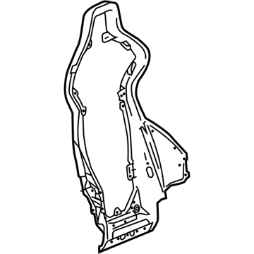 84406197 GM Seat Back Frame, Front Illustration 1 of 1