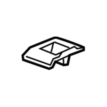 22792275 GM Latch Cover, Titanium, Rear Illustration 1 of 1