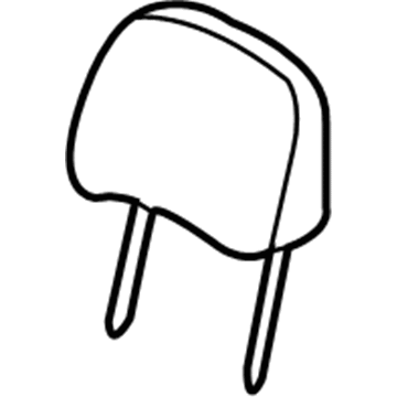 GM 12458676 Headrest 12458676 GM Headrest Illustration 1 of 1