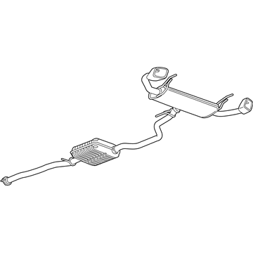 GM 84364855 Muffler & Pipe 84364855 GM Muffler & Pipe Illustration 1 of 1