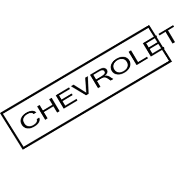 GM 15102877 Nameplate 15102877 GM Nameplate Illustration 1 of 1