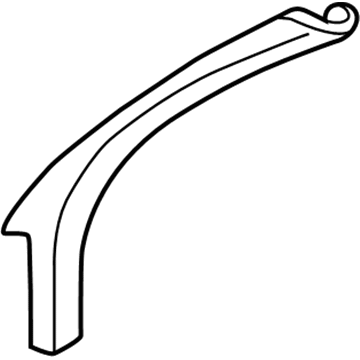 GM 15829309 Windshield Trim, Passenger Side 15829309 GM Windshield Trim, Passenger Side Illustration 1 of 1
