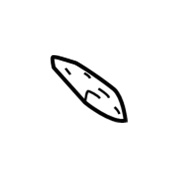 GM 10347452 Windshield Trim Clip 10347452 GM Windshield Trim Clip Illustration 1 of 1