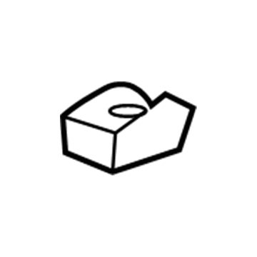 GM 13479774 Rocker Molding Clip 13479774 GM Rocker Molding Clip Illustration 1 of 1