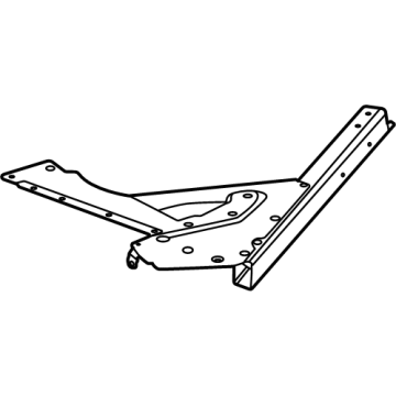 GM 84619033 Glass Support, Rear Driver Side 84619033 GM Glass Support, Rear Driver Side Illustration 1 of 1