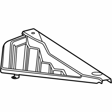 GM 84769160 Filler Cover, Passenger Side 84769160 GM Filler Cover, Passenger Side Illustration 1 of 1