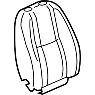 GM 25863493 Seat Back Cover, Driver Side 25863493 GM Seat Back Cover, Driver Side Illustration 1 of 1