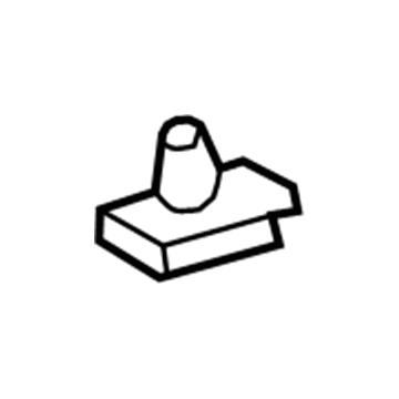 GM 92207444 Reveal Molding Retainer 92207444 GM Reveal Molding Retainer Illustration 1 of 1