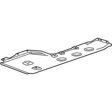 GM 23497848 Underbody Shield, Driver Side 23497848 GM Underbody Shield, Driver Side Illustration 1 of 1