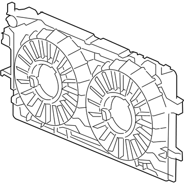 GM 89018697 Fan Shroud 89018697 GM Fan Shroud Illustration 1 of 1
