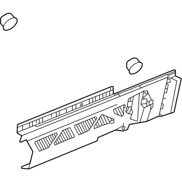 GM 84967160 Rocker Molding, Rear Driver Side, Carbon 84967160 GM Rocker Molding, Rear Driver Side, Carbon Illustration 1 of 1