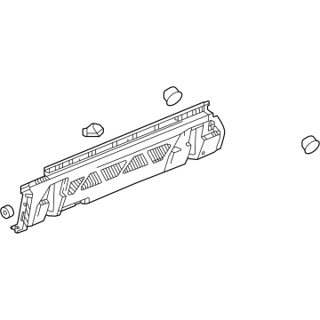GM 84861629 Rocker Molding, Driver Side, Carbon 84861629 GM Rocker Molding, Driver Side, Carbon Illustration 1 of 1