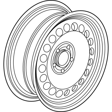 Chevy 42728011 Wheel, Steel