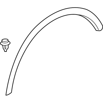 GM 22785288 Wheel Opening Molding, Rear Passenger Side 22785288 GM Wheel Opening Molding, Rear Passenger Side Illustration 1 of 1