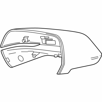 GM 85612114 Cap, Rear Driver Side 85612114 GM Cap, Rear Driver Side Illustration 1 of 1