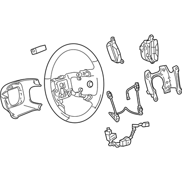 GM 20780859 Steering Wheel 20780859 GM Steering Wheel Illustration 1 of 1