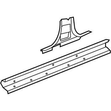 GM 23366023 Inner Rocker, Driver Side 23366023 GM Inner Rocker, Driver Side Illustration 1 of 1