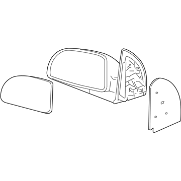 Pontiac 19169155 Mirror Assembly