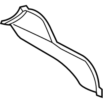 92155339 GM Side Trim Panel, Black Illustration 1 of 1