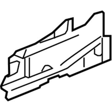 GM 23254345 Inner Rail Extension, Driver Side 23254345 GM Inner Rail Extension, Driver Side Illustration 1 of 1