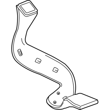 GM 84454722 Rear Duct, Driver Side 84454722 GM Rear Duct, Driver Side Illustration 1 of 1