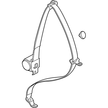 89027340 GM Lap & Shoulder Belt Illustration 1 of 1