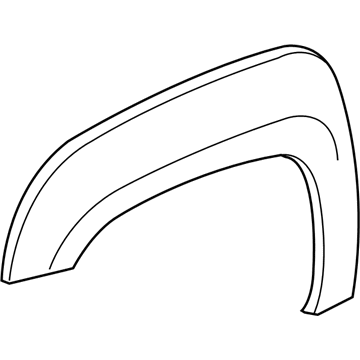 GM 15944735 Flare, Front Driver Side 15944735 GM Flare, Front Driver Side Illustration 1 of 1