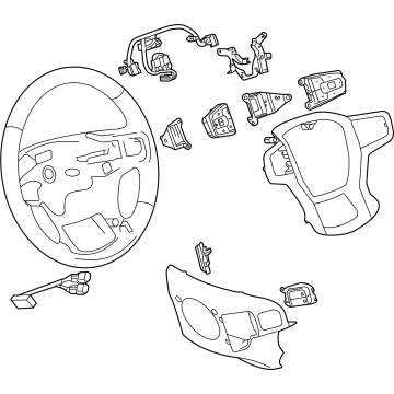 GM 84759307 Steering Wheel 84759307 GM Steering Wheel Illustration 1 of 1